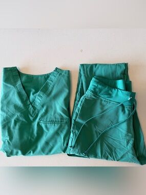 Mandela V-Neck Women's Top /Bottom in Teal